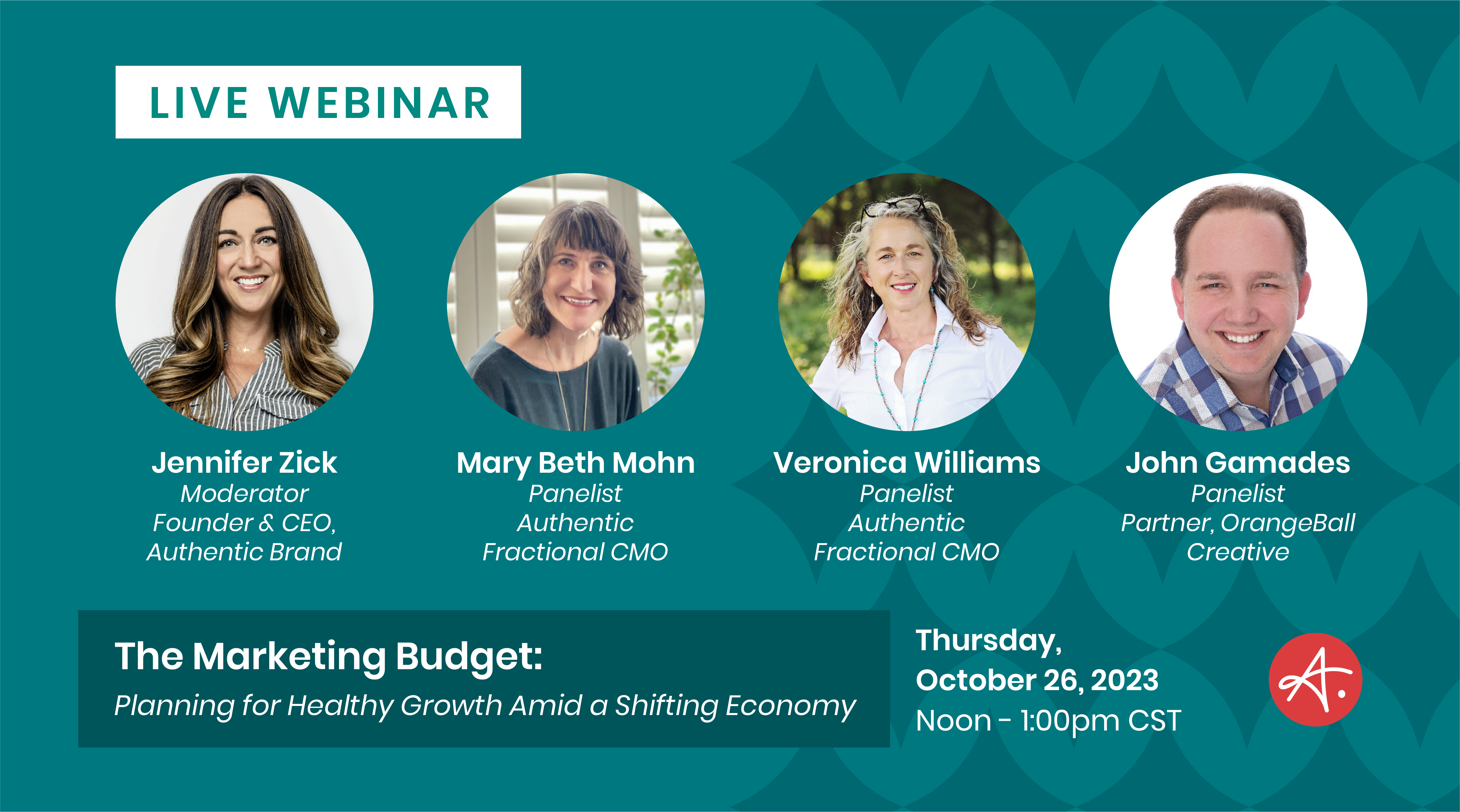 Authentic Brand Marketing Budget Webinar Registration
